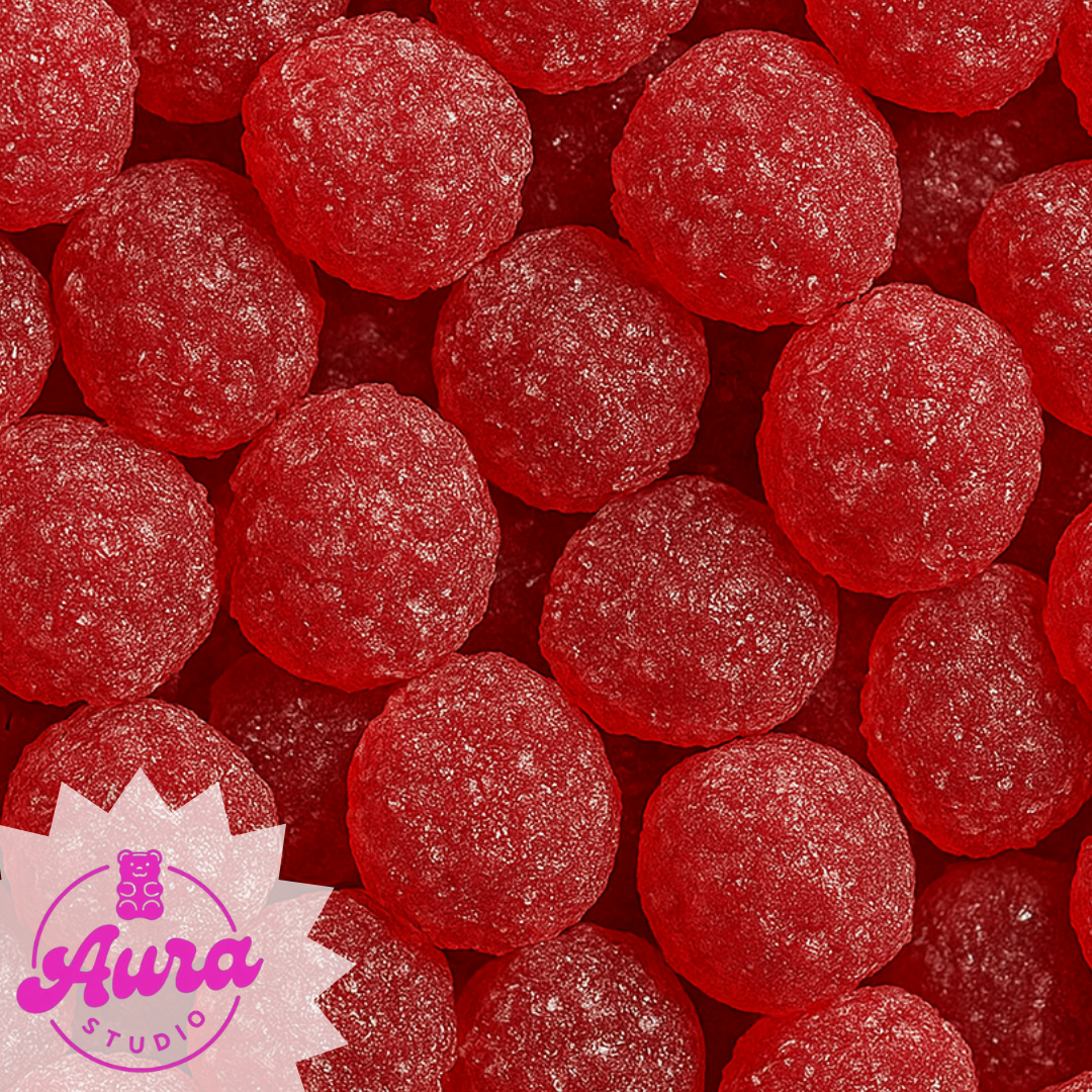 Braškiniai guminukai be glitimo