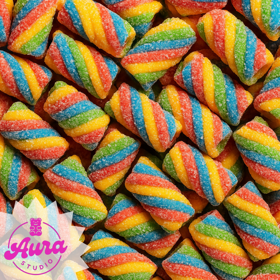 Rūgštūs ananasų skonio guminukai