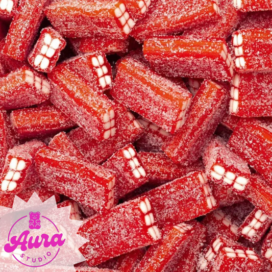 Rūgštūs braškiniai guminukai