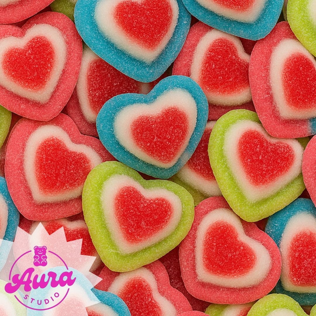 Širdelių formos guminukai